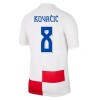 Virallinen Fanipaita Kroatia Kovacic 8 Kotipelipaita Euro 2024 - Miesten